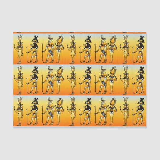 Egyptisch hiërogliefenpapier tissuepapier (Voorkant)