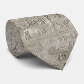 Egyptisch hiërogliefenpatroon stropdas (Opgerold)