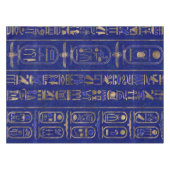 Egyptisch hiërogliefpatroon Gold Lapis Lazuli Tafelkleed (Voorkant (Horizontaal))