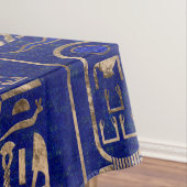 Egyptisch hiërogliefpatroon Gold Lapis Lazuli Tafelkleed (Voorbeeld)
