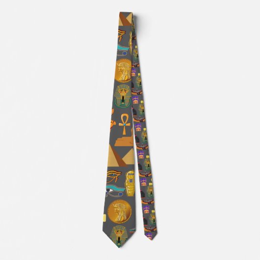 Egyptisch hiërogliefsymbool patroon farao stropdas (Voorkant)