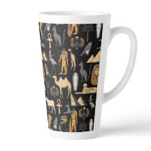 Egyptisch hiërogliefsymboolpatroon achtergrond