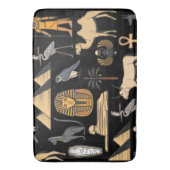 Egyptisch hiëroglifisch symbool patroon achtergron badmat (Voorkant Verticaal)