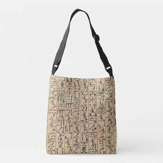 Egyptisch Hieroglyph-Tas Crossbody Tas (Achterkant)