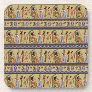 Egyptisch Hieroglyphics Cork Onderzetter