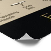 Egyptisch Hieroglyphics poster (Hoek)