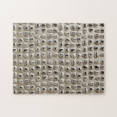 Egyptisch Hieroglyphics Stones Pattern Legpuzzel (Horizontaal)