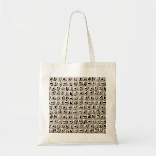 Egyptisch Hieroglyphics Stones Pattern Tote Bag (Voorkant)