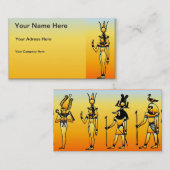 Egyptisch Hieroglyphics Visitekaartje (Voorkant / Achterkant)