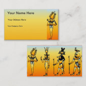 Egyptisch Hieroglyphics Visitekaartje (Voorkant / Achterkant)