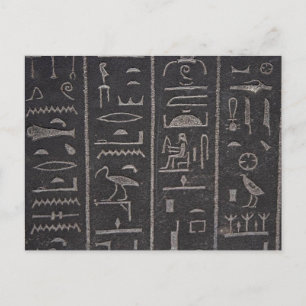 Egyptisch Hieroglyphs Briefkaart