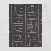 Egyptisch Hieroglyphs Briefkaart (Voorkant)