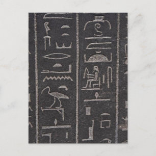 Egyptisch Hieroglyphs Briefkaart