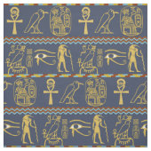 Egyptisch Hieroglyphs oog van Horus Tile Pattern Stof (Swatch)