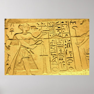 Egyptisch hieroglyphs Poster