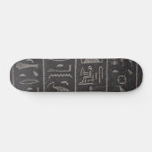 Egyptisch Hieroglyphs Skateboard (Horizontaal)