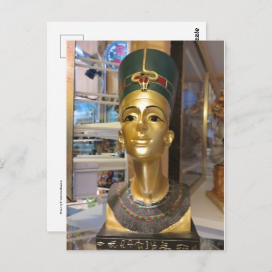 Egyptisch hoofd briefkaart (Voorkant / Achterkant)