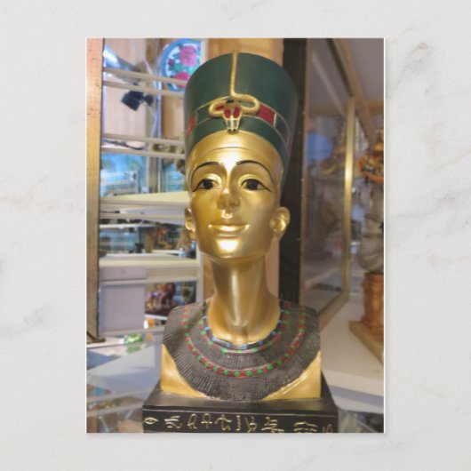 Egyptisch hoofd briefkaart (Voorkant)