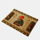 Egyptisch Horus Ornament op Papyrus Deurmat (Schuin)