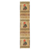 Egyptisch Horus Ornament op Papyrus Korte Tafelloper (Voorkant)