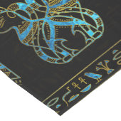 Egyptisch kattengoud en blauw gekleurd glas korte tafelloper (Hoek)