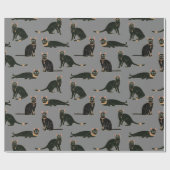 Egyptisch Kattenpatroon Cadeaupapier (Vlak)