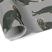 Egyptisch Kattenpatroon Cadeaupapier (Rol Hoek)