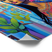 Egyptisch koningin ملكة مصري Poster papier (mat) (Hoek)