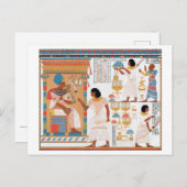 Egyptisch koninklijk ontwerp briefkaart (Voorkant / Achterkant)