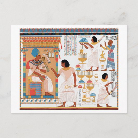 Egyptisch koninklijk ontwerp briefkaart (Voorkant)