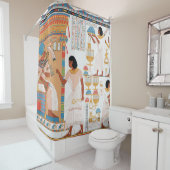 Egyptisch koninklijk ontwerp douchegordijn (In situ)