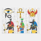 Egyptisch koninklijk ontwerp inpakpapier vel (Voorkant 3)