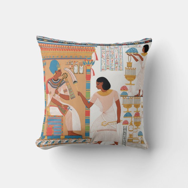 Egyptisch koninklijk ontwerp kussen (Voorkant)