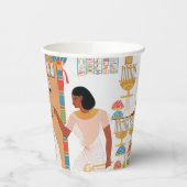 Egyptisch koninklijk ontwerp papieren bekers (Links)