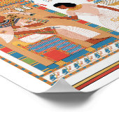 Egyptisch koninklijk ontwerp poster (Hoek)