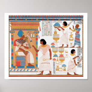 Egyptisch koninklijk ontwerp poster