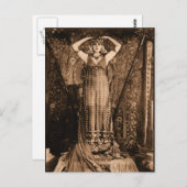 Egyptisch kostuum briefkaart (Voorkant / Achterkant)