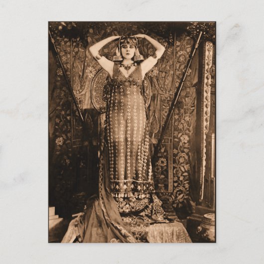 Egyptisch kostuum briefkaart (Voorkant)