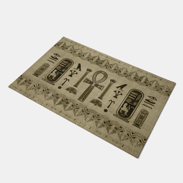 Egyptisch kruis - Ankh Ornament Deurmat (Schuin)
