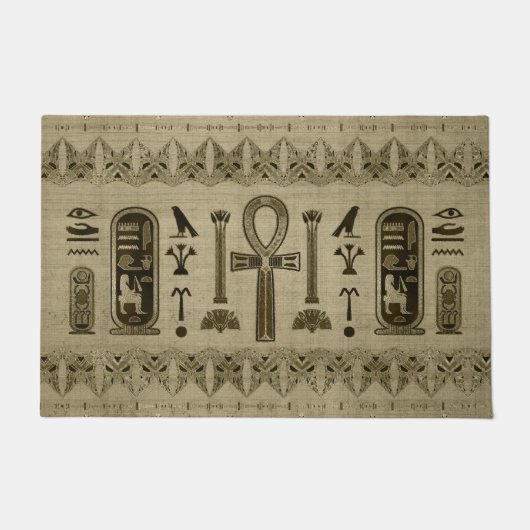 Egyptisch kruis - Ankh Ornament Deurmat (Voorkant)