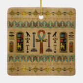 Egyptisch kruis - Ankh Ornament op papyrus (Achterkant)