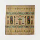 Egyptisch kruis - Ankh Ornament op papyrus Wandkleed (Voorkant)