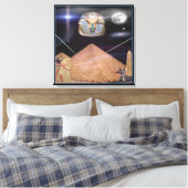 Egyptisch kunstcanvas canvas afdruk (Insitu (Slaapkamer))