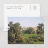 Egyptisch landschap briefkaart (Voorkant / Achterkant)