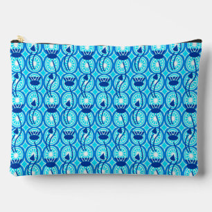 Egyptisch Lotus Pattern, Cobalt Blue en Turquoise Etui