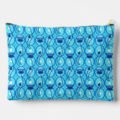 Egyptisch Lotus Pattern, Cobalt Blue en Turquoise Etui (Achterkant)