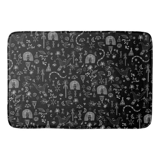 Egyptisch Magic Mysterious Planten & Flowers Patte Badmat (Voorkant)