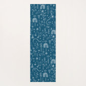 Egyptisch Magic White Snake Line Art Pattern Yogamat (Achterkant)