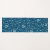 Egyptisch Magic White Snake Line Art Pattern Yogamat (Voorkant (horizontaal))