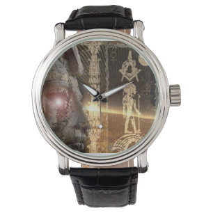 Egyptisch Masonic Anunnaki-horloge Horloge